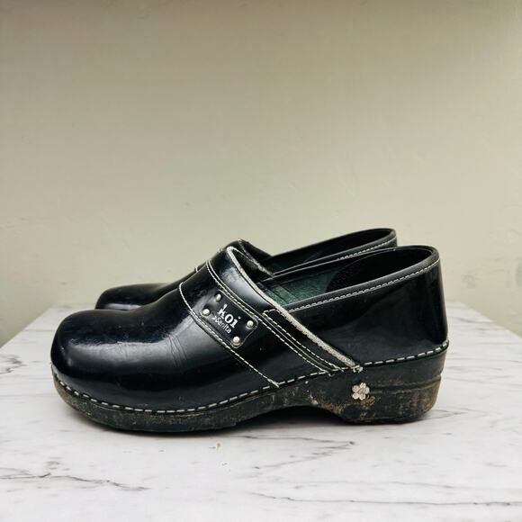 Koi By Sanita Black Leather Professional Clog Women’s Size 9 - Picture 1 of 9